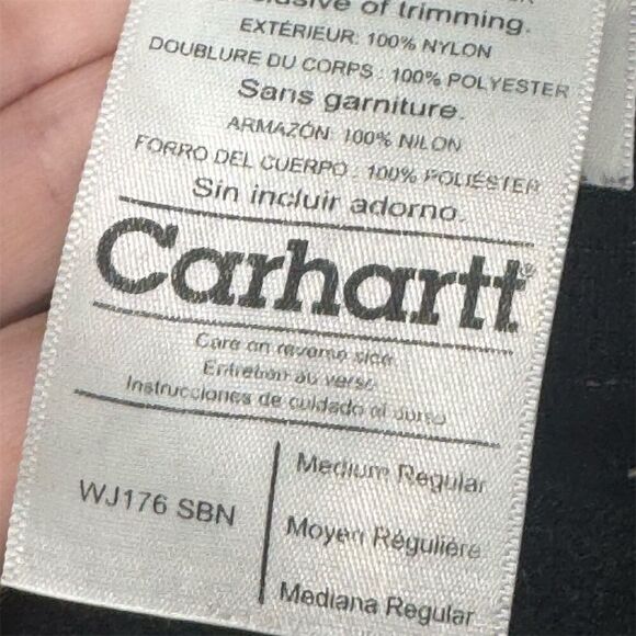 Carhartt Women’s Soft Shell Jacket M Brown Zip Up Workwear Outdoor WJ176 SBN - Picture 7 of 8